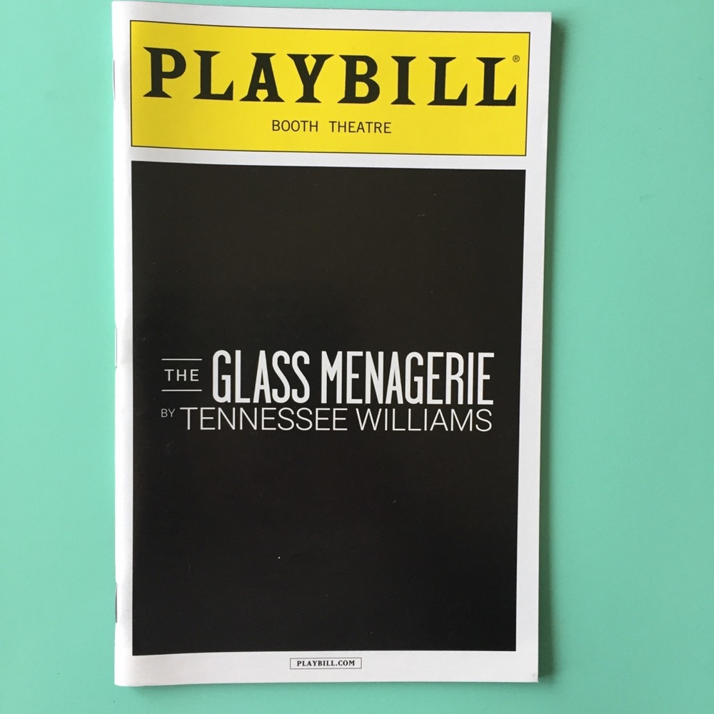 Playbill  The Glass Menagerie  Cherry Jones  Celia Keenan-Bolger  Zachary Quinto